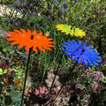 Large Garden Décor Ornaments Set of 3 'Smiling Suns'