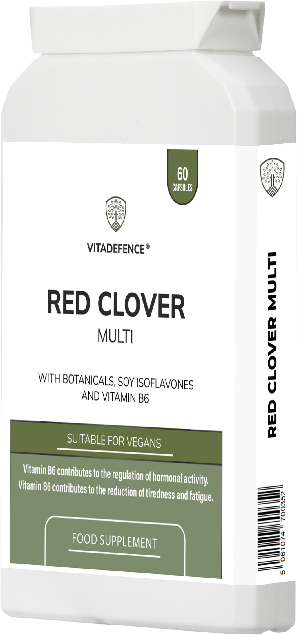 Red Clover Multi | With Vitamin B6, Zinc, Sage & Siberian Ginseng – 60 Capsules