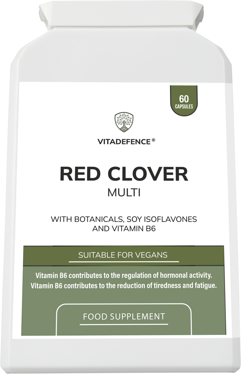 Red Clover Multi | With Vitamin B6, Zinc, Sage & Siberian Ginseng – 60 Capsules