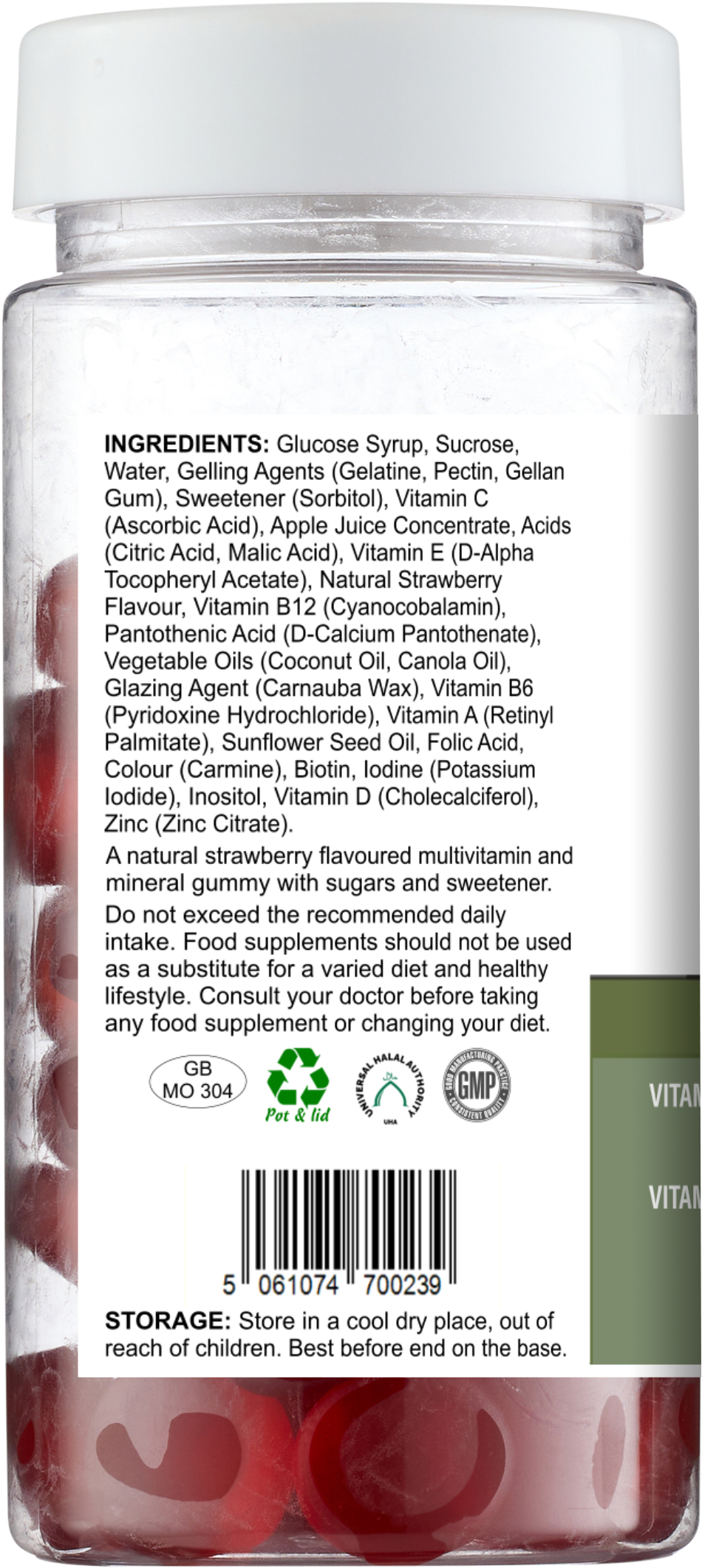 Multi Gummies – Natural Strawberry Flavour – 60 Gummies