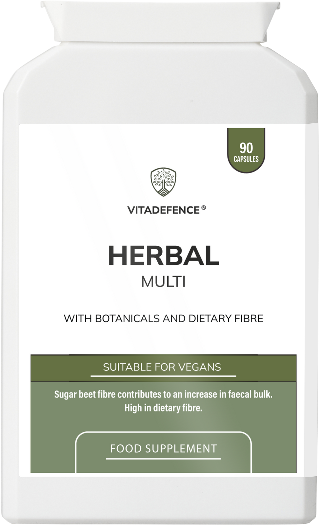 Herbal Multi – Sugar Beet Fibre & Botanical Blend – 90 Vegan Capsules