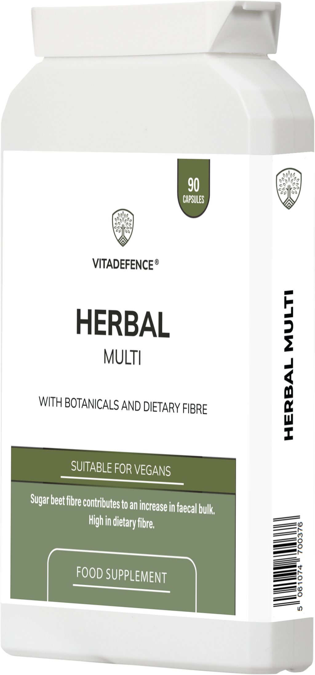 Herbal Multi – Sugar Beet Fibre & Botanical Blend – 90 Vegan Capsules