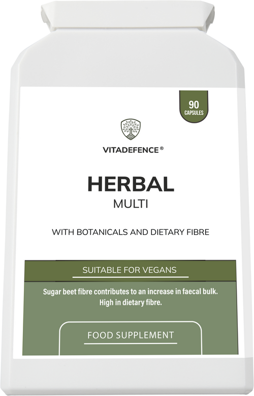 Herbal Multi – Sugar Beet Fibre & Botanical Blend – 90 Vegan Capsules