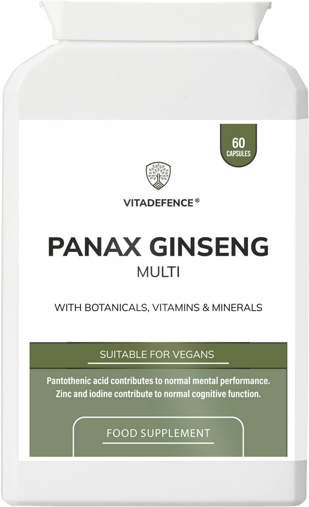 Panax Ginseng Multi | With Botanicals, Vitamins & Minerals – 60 Capsules